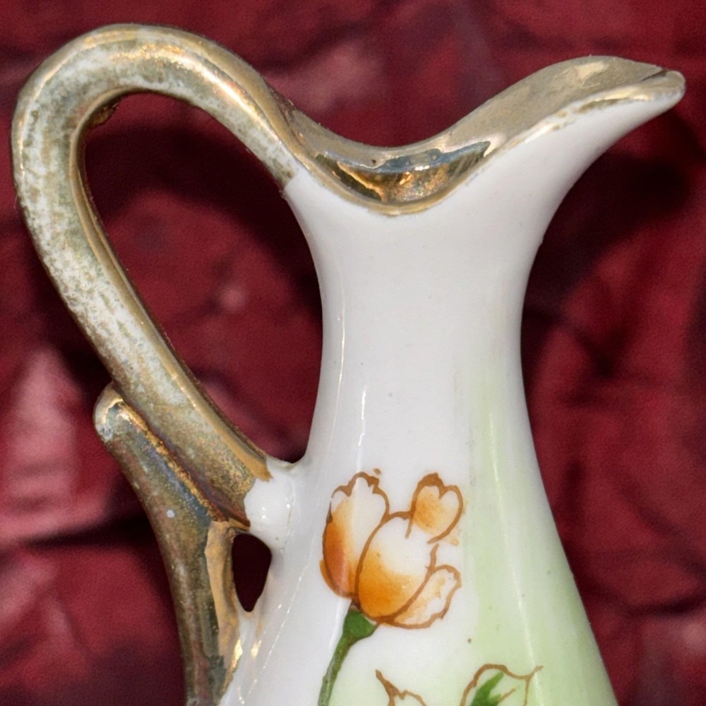 Vintage Ucagco Japan‎ Hand Painted Porcelain Mini Vase/ Pitchers Decorative GVC - Picture 14 of 16